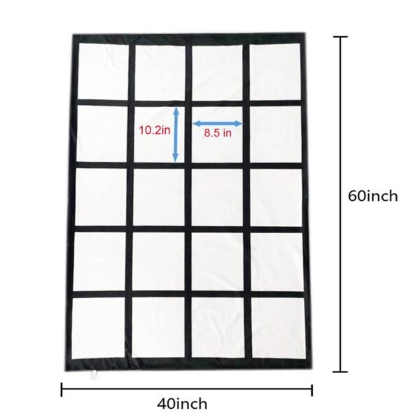 20 Plates Double Layer Blanket 40"x 60" Sublimation Blank