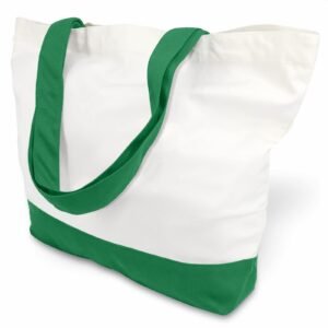 Green White Canvas Tote Bag Fashionable Two-Tone Cloth Bags Sublimation Blank