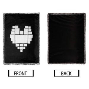 Heart with Tassel Double Layer Blanket 40″x 60″ Sublimation Blank