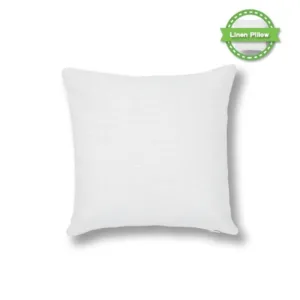 Linen Cushion Cover White 30 x 30