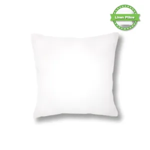 Linen Cushion Pure white -12 x 12