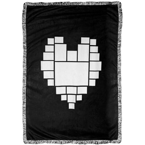 Heart Tassel Double Layer Blanket 40″x 60″ Sublimation Blank