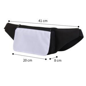 Black Waist Bag Detachable Sublimation Blank