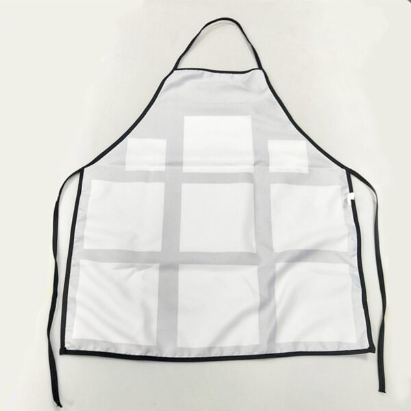 9 Grid 100% Polyester Apron Sublimation Blank