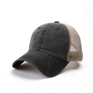 Washed Distressed and Torn Pigment Dyed Mesh Trucker Hat Wholesale