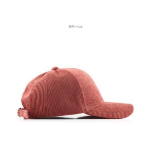 Corduroy Solid Color Baseball Cap Curved Brim Warm For Autumn And Winter Wholesale