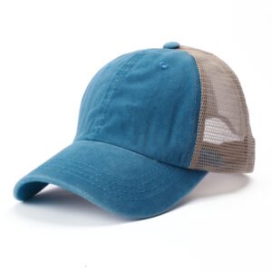 Washed Distressed and Torn Pigment Dyed Mesh Trucker Hat Wholesale