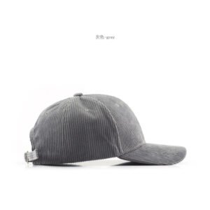 Corduroy Solid Color Baseball Cap Curved Brim Warm For Autumn And Winter Wholesale