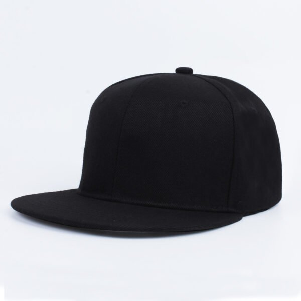 Black Snapback Hats Hip-Hop Flat Top Sun Hat Custom Wholesale