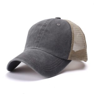 Washed Distressed and Torn Pigment Dyed Mesh Trucker Hat Wholesale