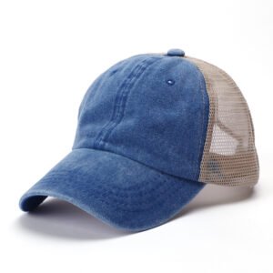 Washed Distressed and Torn Pigment Dyed Mesh Trucker Hat Wholesale