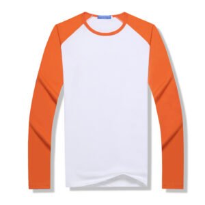 Round Neck Long Sleeve Shirt Sublimation Blank Heat Transfer