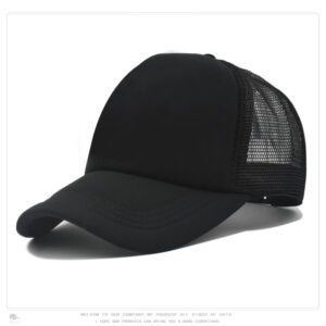 Black Mesh Baseball Cap Trucker Hat Summer Outdoor Sun Protection LOGO Printing Wholesale