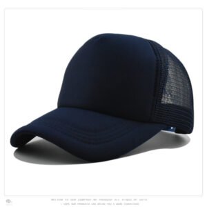 Navy Mesh Baseball Cap Trucker Hat Summer Outdoor Sun Protection LOGO Printing Wholesale