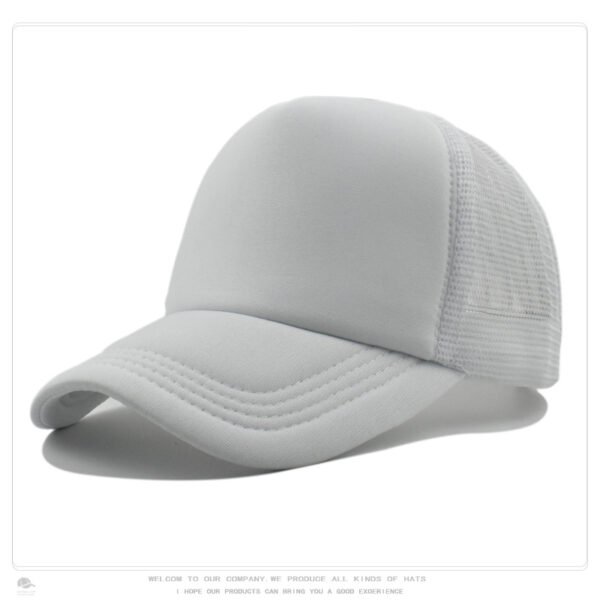 White Mesh Baseball Cap Trucker Hat Summer Outdoor Sun Protection LOGO Printing Wholesale