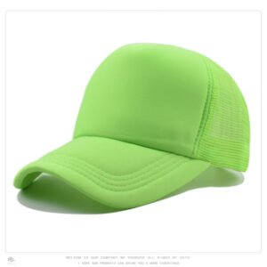 Light Green Mesh Baseball Cap Trucker Hat Summer Outdoor Sun Protection LOGO Printing Wholesale