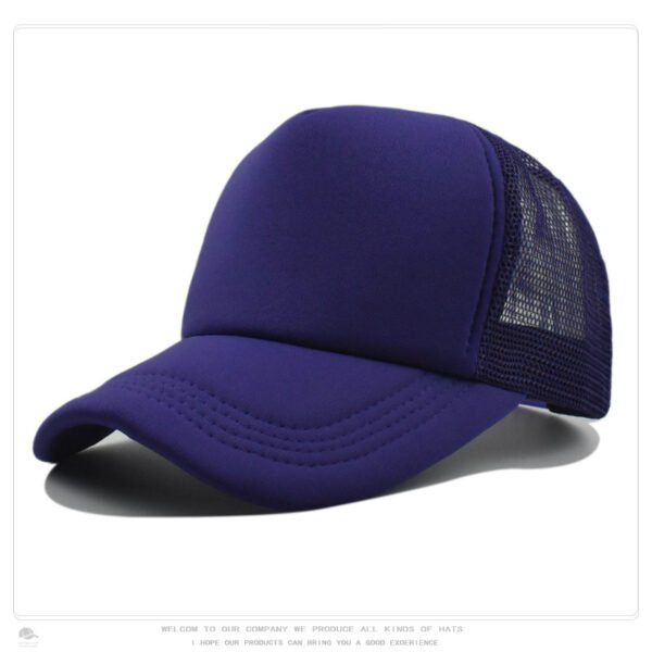 Purple Mesh Baseball Cap Trucker Hat Summer Outdoor Sun Protection LOGO Printing Wholesale