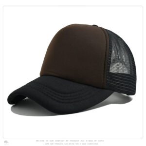 Coffee Mesh Baseball Cap Trucker Hat Summer Outdoor Sun Protection LOGO Printing Wholesale