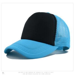 Black Lake Blue Mesh Baseball Cap Trucker Hat Summer Outdoor Sun Protection LOGO Printing Wholesale