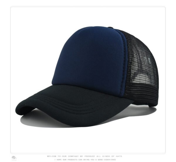 Black Navy Mesh Baseball Cap Trucker Hat Summer Outdoor Sun Protection LOGO Printing Wholesale