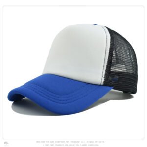 Black Blue White Mesh Baseball Cap Trucker Hat Summer Outdoor Sun Protection LOGO Printing Wholesale