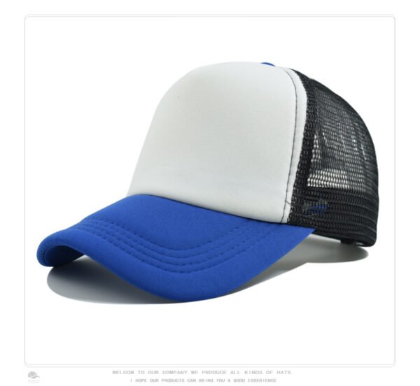 Black Blue White Mesh Baseball Cap Trucker Hat Summer Outdoor Sun Protection LOGO Printing Wholesale