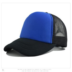 Blue Mesh Black Baseball Cap Trucker Hat Summer Outdoor Sun Protection LOGO Printing Wholesale