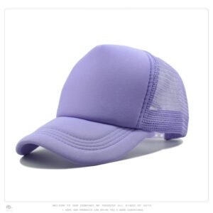 Purple Mesh Baseball Cap Trucker Hat Summer Outdoor Sun Protection LOGO Printing Wholesale