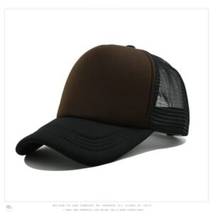 Coffee Black Mesh Baseball Cap Trucker Hat Summer Outdoor Sun Protection LOGO Printing Wholesale