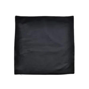 Soft Black Cushion Cover with White Panels 40 x 40 cm