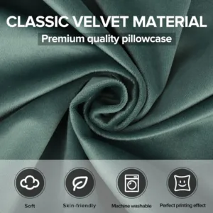 Soft Velvet Cushion Cover 40 x 40 cm - Dark Green