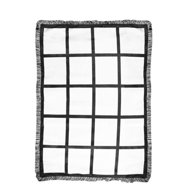 Sublimation Blank 20 Panel Blanket with Tassels