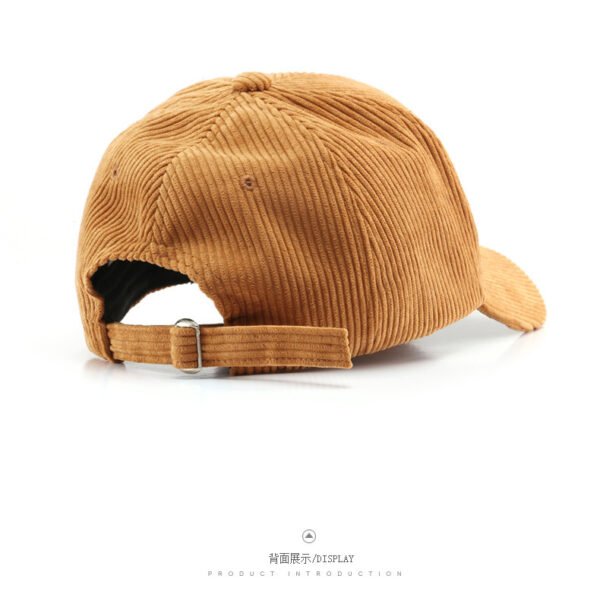 Corduroy Solid Color Baseball Cap Curved Brim Warm For Autumn And Winter Wholesale